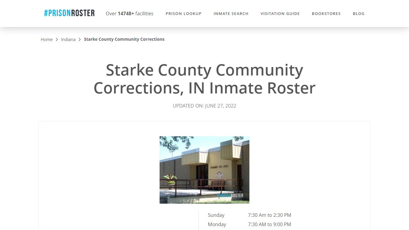 Starke County Community Corrections, IN Inmate Roster - Prisonroster